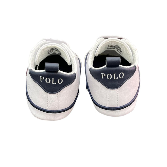 White Polo Bear Pre Walker Trainers