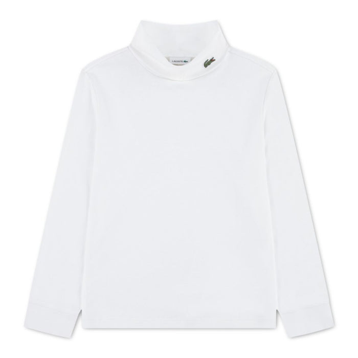 White Roll Neck Top
