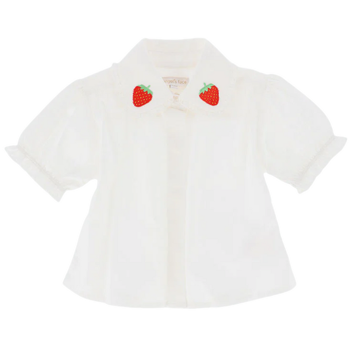 White 'Strawberry' Blouse