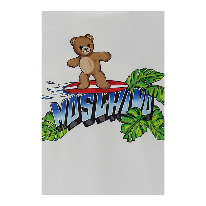 White Surfing Toy Teddy T-Shirt