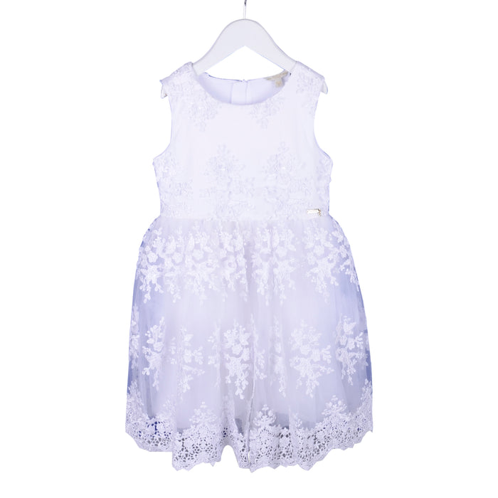 White Tulle Lace Dress