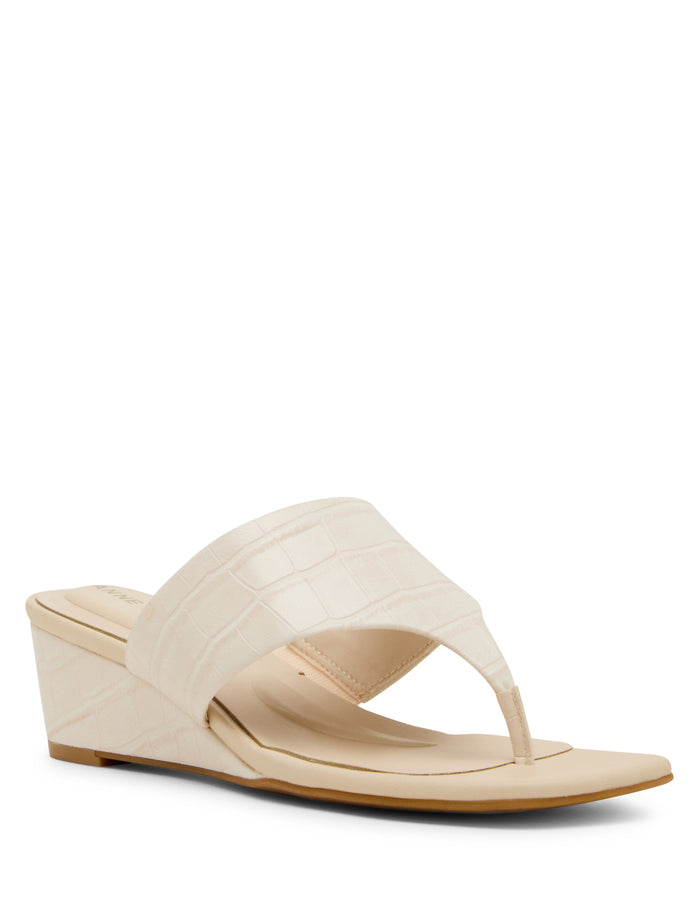 Anne Klein Willing Wedge Thong Sandal