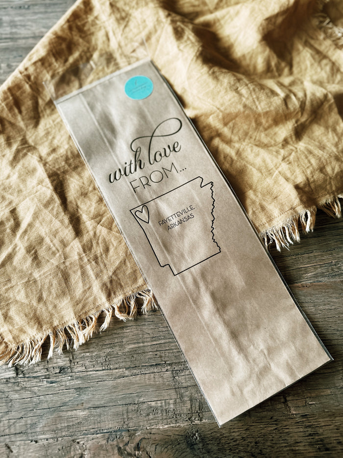 With Love From Fayetteville Wine Bag