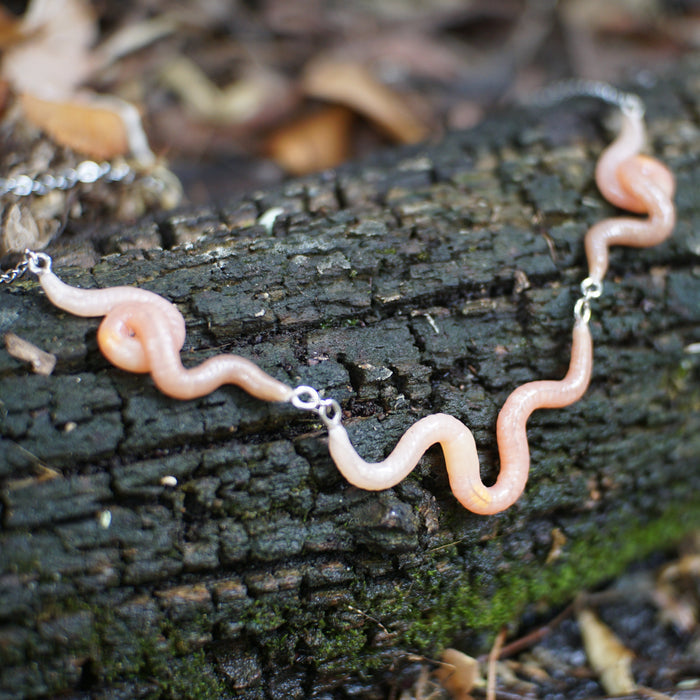 Worm Trio Necklace