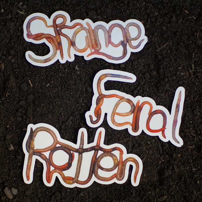 Worm Word Stickers