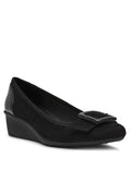 Anne Klein Black Wyatt Wedge