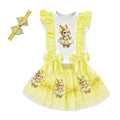 Yellow Bunny Skirt Set & Headband