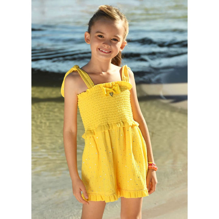 Yellow Sparkle 'Bali' Playsuit