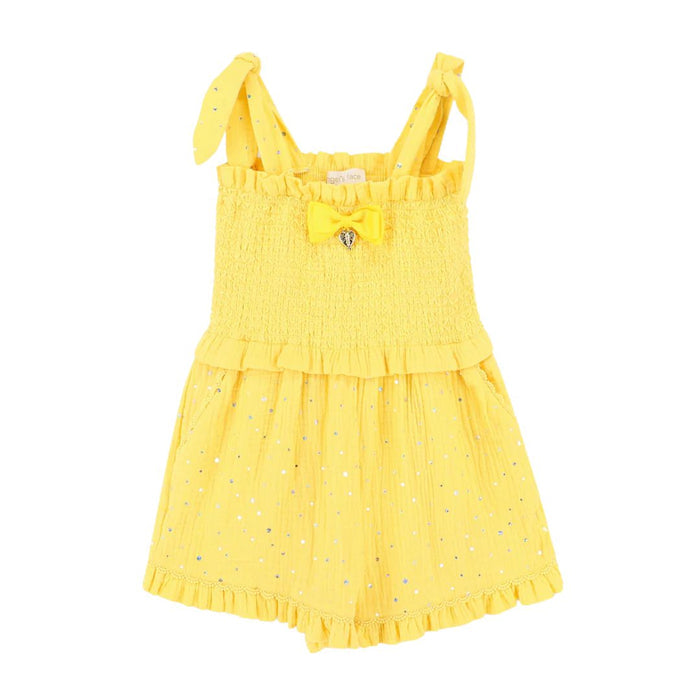 Yellow Sparkle 'Bali' Playsuit