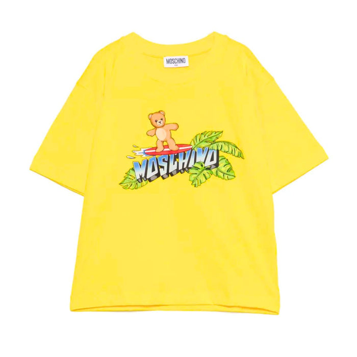 Yellow Surfing Toy Teddy T-Shirt