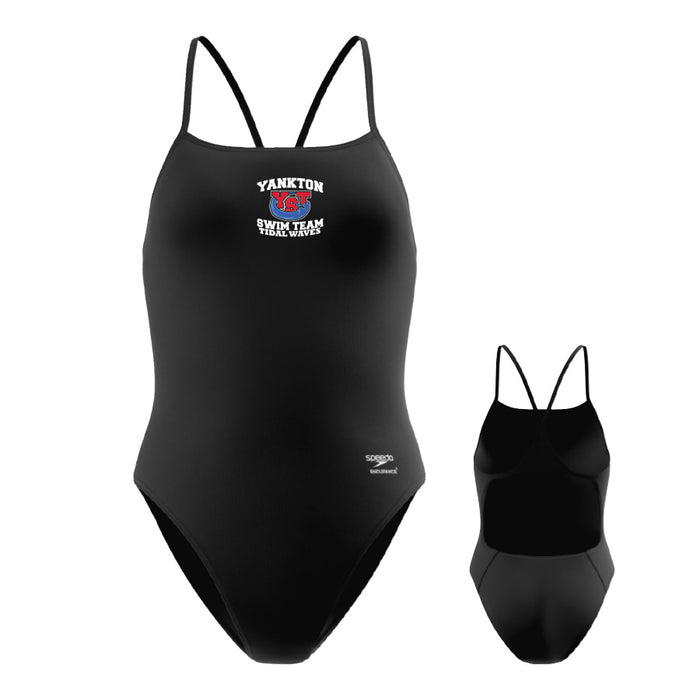YST * Speedo Solid EnduranceX Turnback * thin straps * sizes 18-42