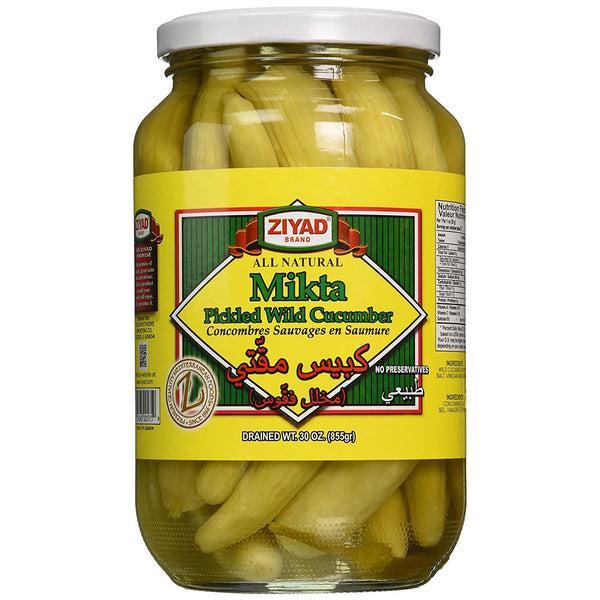 Ziyad Pickled Wild Cucumbers / Mikta Pickle   425g (Ziyad)